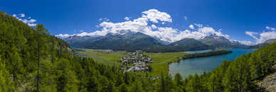 Foto: Sils i.E., Sils Baselgia, Oberengadin, Graubünden, Schweiz