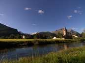 Sils Baselgia, Obernegadin, Graubünden, Schweiz