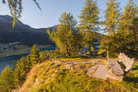 Foto: Silvaplana; Oberengadin; Engadin; Graubünden; Schweiz;