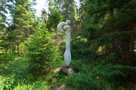 Foto: Skulpturenweg, Sur En, Sent, Graubünden, Schweiz, Switzerland