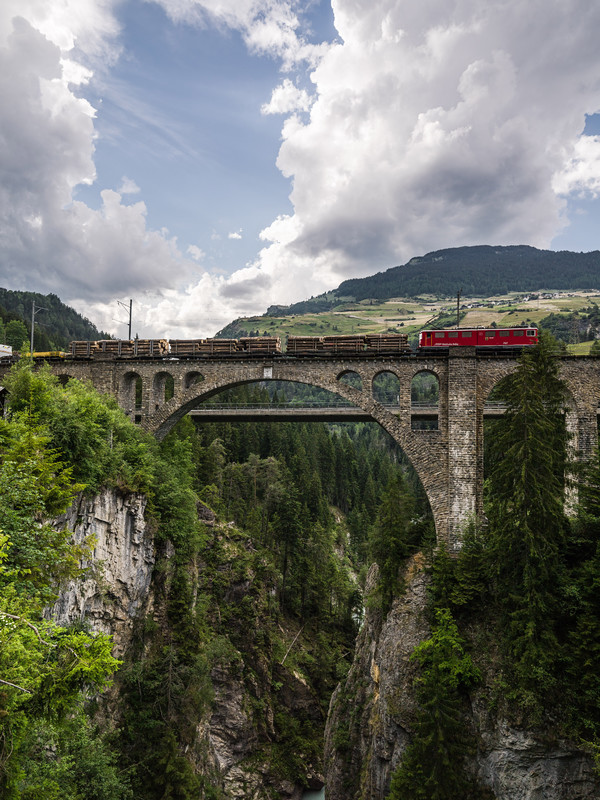 Solisviadukt bei Alvaschein im Schin