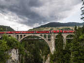 Foto: Solisviadukt; Solis, Graubünden, Schweiz