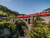 Solisviadukt; Solis, Graubünden, Schweiz