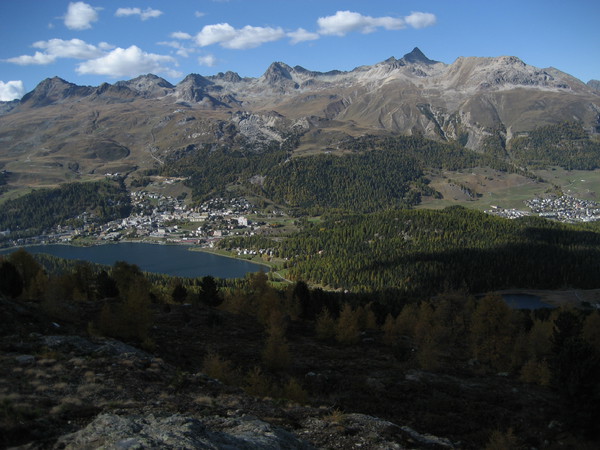 Blick von Muot da Schlarigna auf St.Moritz