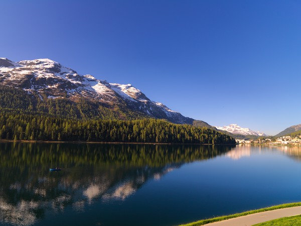 St.Moritzersee mit Piz Rosatsch