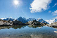 Fuorcla Surlej, Pontresina, Oberengadin, Graubünden, Schweiz