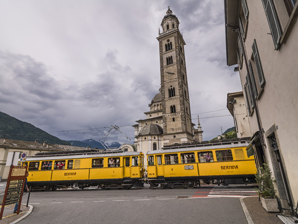 Die alte Berninabahn in Tirano
