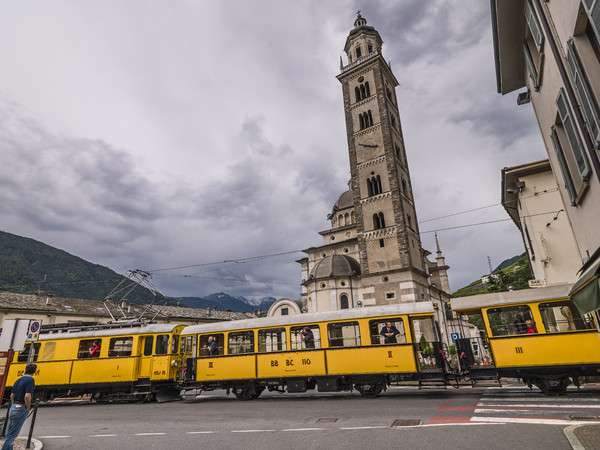Die alte Berninabahn in Tirano