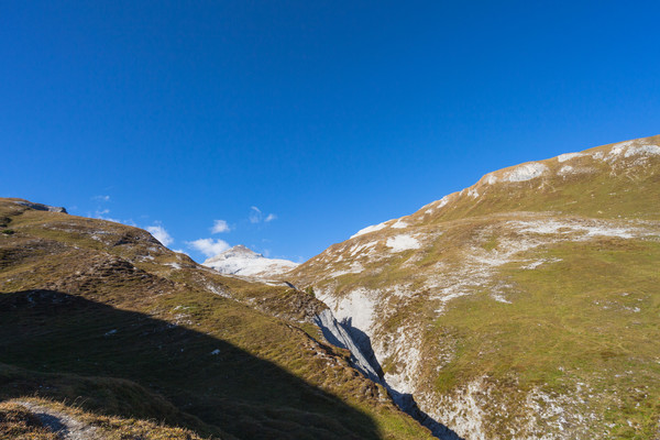 Gletschermühlen im Val Maliens auf der Alp Mora bei Trin in Graubünden