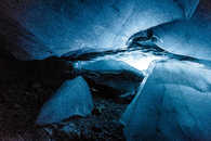 Foto: Eishöhle, Val Roseg, Pontresina, Oberengadin, Graubünden, Schweiz