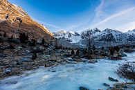 Foto: Eis, Val Roseg, Pontresina, Oberengadin, Graubünden, Schweiz