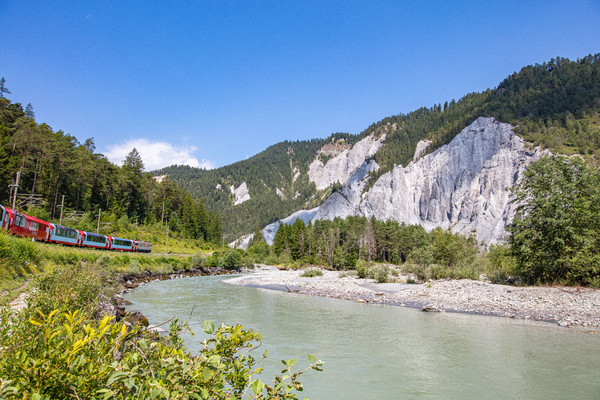 Rheinschlucht, Bonaduz, Graubünden, Schweiz, Switzerland