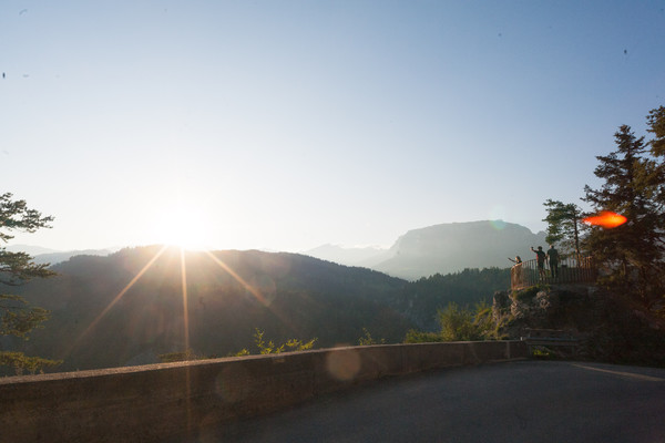 Aussichtspunkt bei Versam in Graubünden