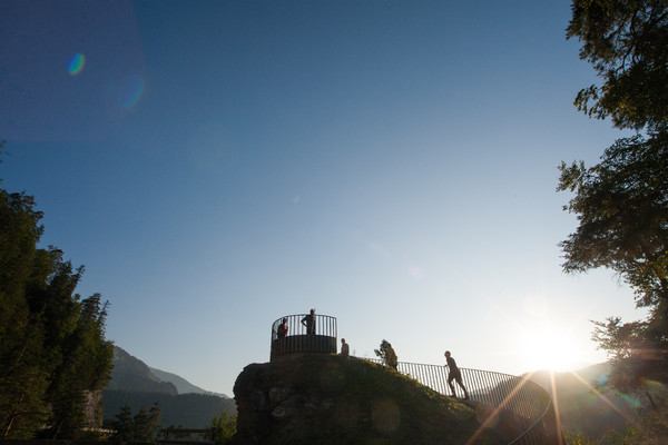 Aussichtspunkt bei Versam in Graubünden