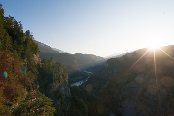 Aussichtspunkt bei Versam in Graubünden