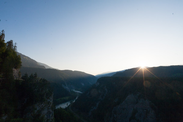 Aussichtspunkt bei Versam in Graubünden