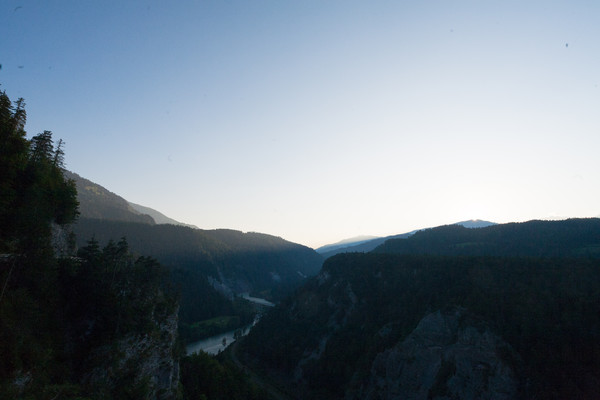 Aussichtspunkt bei Versam in Graubünden