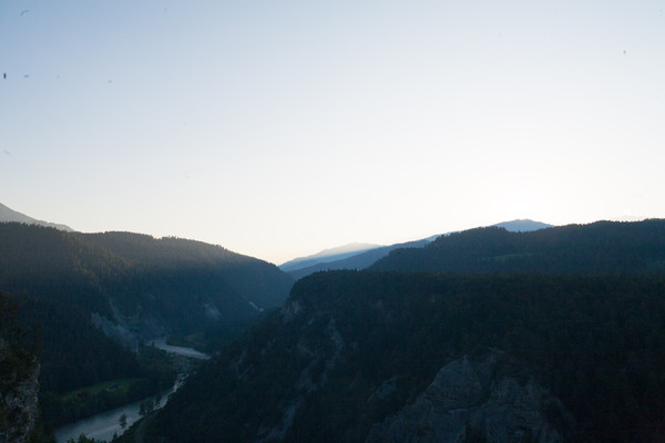 Aussichtspunkt bei Versam in Graubünden