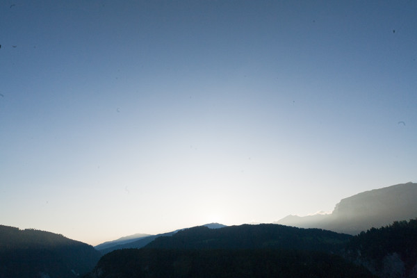 Aussichtspunkt bei Versam in Graubünden