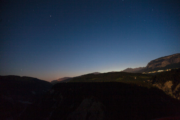 Blick von Versam nach Flims