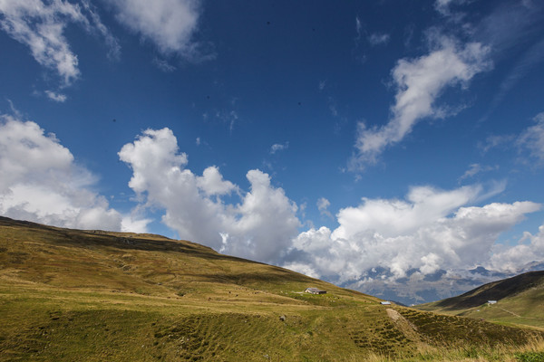 Alp Nova oberhalb von Vignogn im Val Lumnezia, Graubünden