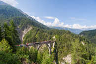 Foto: Glacier Express auf dem Wiesener Viadukt