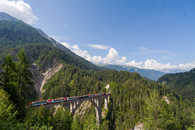 Glacier Express auf dem Wiesener Viadukt